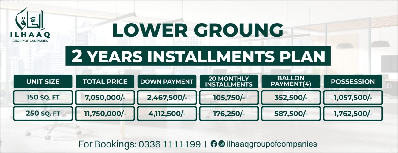 lower ground payment plan